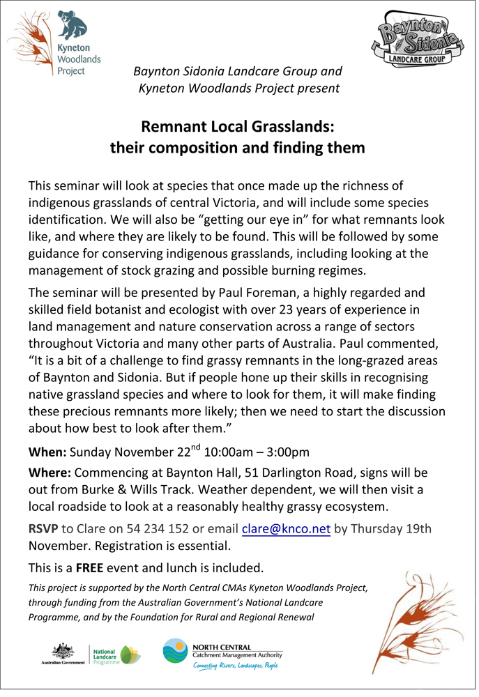 Remnant Grasslands Seminar